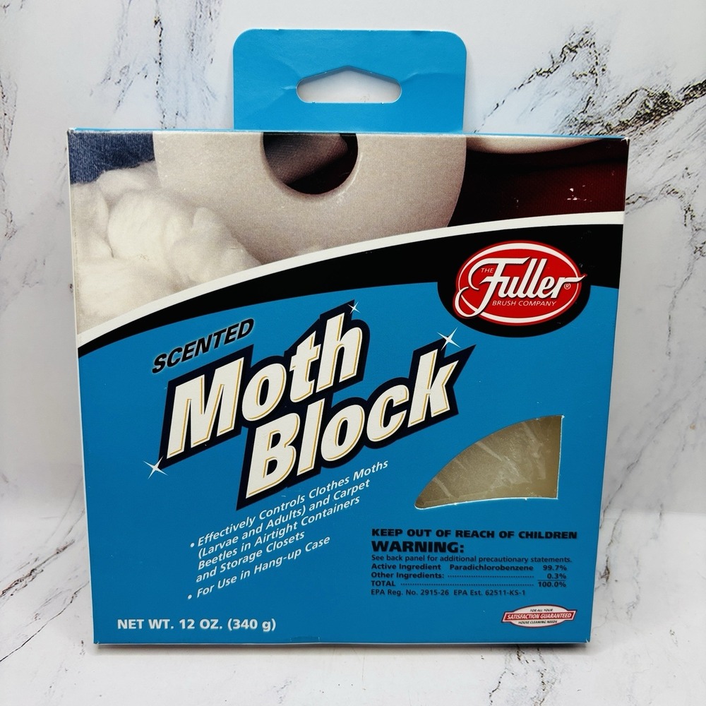 Fuller Scented Moth Block Clean Cotton 12 Oz Vintage NOS Discontinued USA